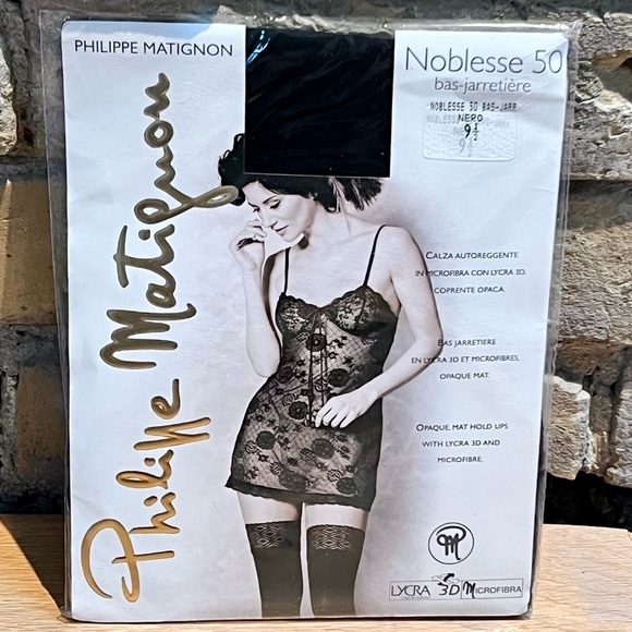 Philippe Matignon Opaque Stay-Ups - Picture 1 of 4